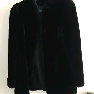 Carol Horn black faux fur jacket